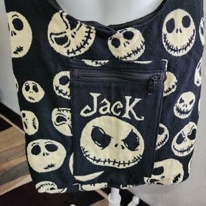 Jack Skellington Black and Cream Trick Or Treat Cross Body Bag